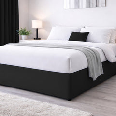 Elasticated Divan Bed Valance (Black)