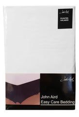 Plain Pleated Valance Sheets - White