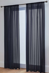 Lucy Pair Slot Top Voile Panels (Black)