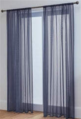 Lucy Pair Slot Top Voile Panels (Dark Grey)