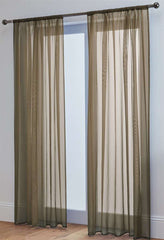 Lucy Pair Slot Top Voile Panels (Mocha)