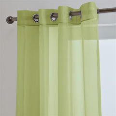 Lucy Pair Eyelet Ring Top Voile Panel (Lime)