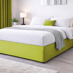 Elasticated Divan Bed Valance (Lime)