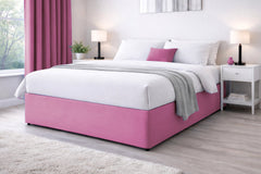 Elasticated Divan Bed Valance (Pink)