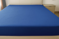 Microfibre Fitted Bed Sheet (Blue)