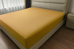 Microfibre Flat Bed Sheet (Ochre)
