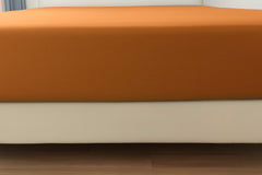 Microfibre Fitted Bed Sheet (Orange)