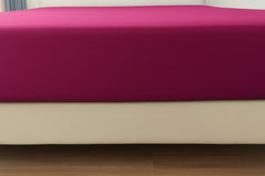 Microfibre Flat Bed Sheet (Red)