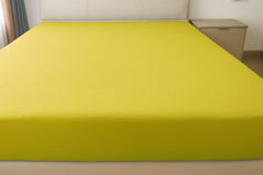 Microfibre Flat Bed Sheet (Yellow)