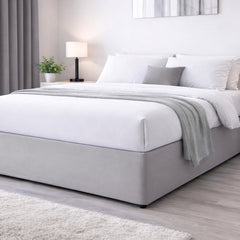 Elasticated Divan Bed Valance (Silver)