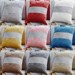 Crushed Velvet Diamante Cushion Covers 20 x 20"