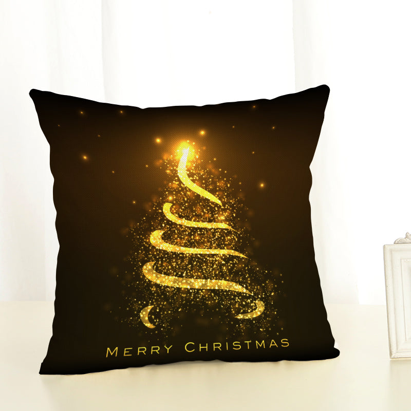 Christmas Cushion Covers Linen Effect 18" x 18" (45cm x 45cm)