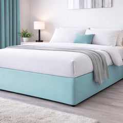 Elasticated Divan Bed Valance (Aqua)