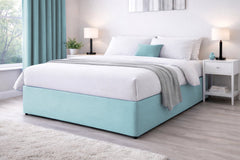 Elasticated Divan Bed Valance (Aqua)