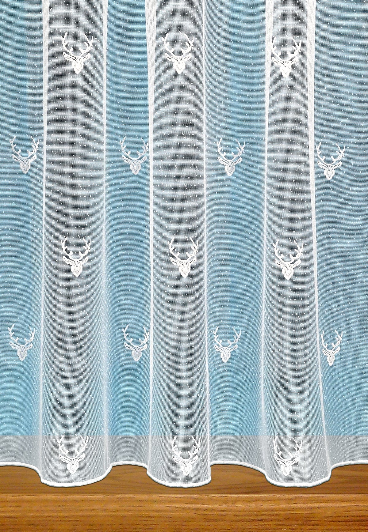 Balmoral Stag Design Net Curtains