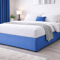 Elasticated Divan Bed Valance (Blue)