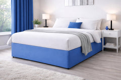 Elasticated Divan Bed Valance (Blue)