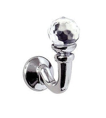 Crystal Palma Curtain Tie Back Hooks (Chrome)