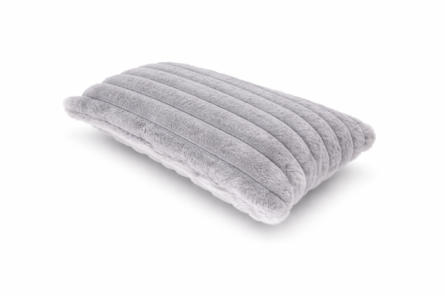 Ribbed Faux Fur Cushion Cover – Soft Plush Decorative Pillow (Multiple Colours and Sizes)