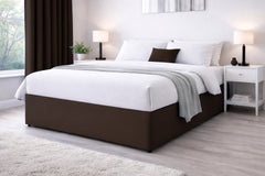 Elasticated Divan Bed Valance (Chocolate)