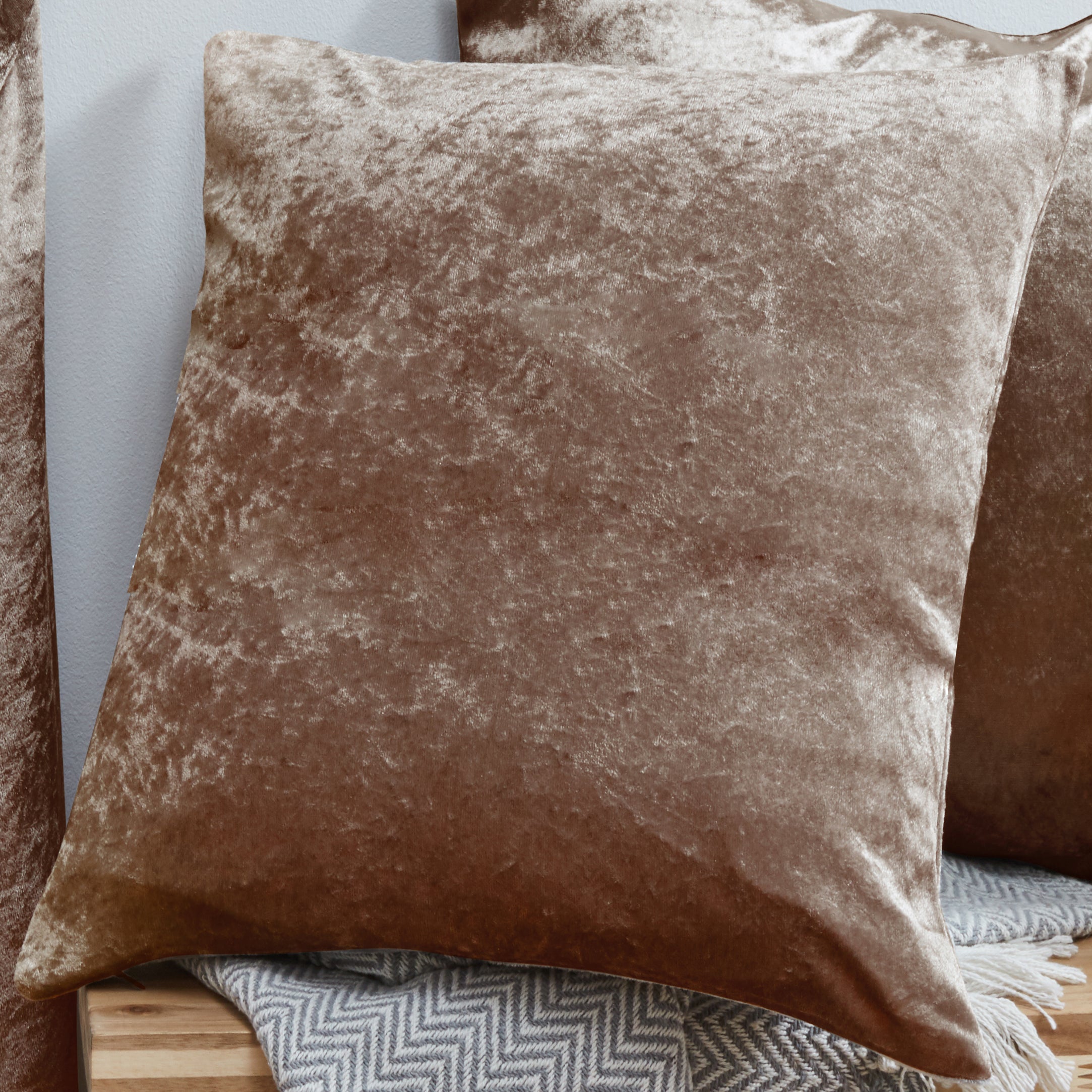 Crushed Velvet Cushion Covers 18 x 18"