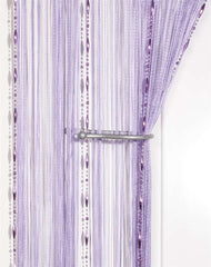 Dew Drop Beaded Chain String Curtain Panel (Lilac)