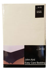 Plain Pleated Valance Sheets - Cream