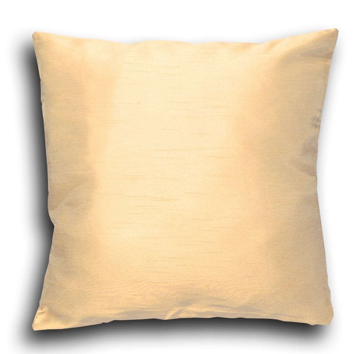 Faux Silk Pencil Pleat Fully Lined Curtains (Cream)
