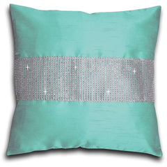Faux Silk Pencil Pleat Fully Lined Curtains (Duck Egg)