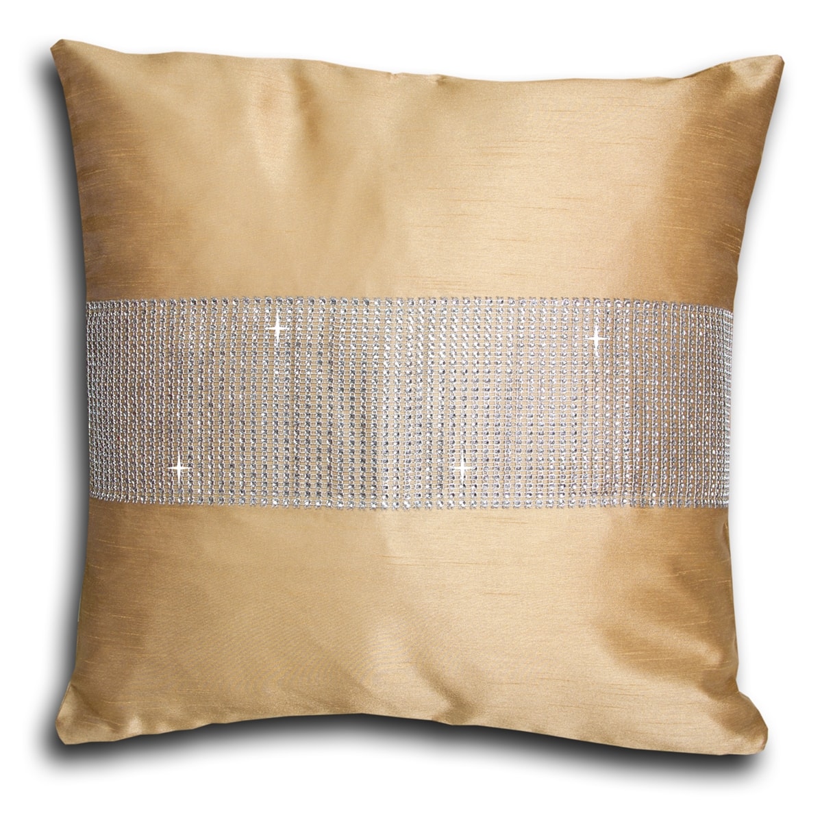 Faux Silk Pencil Pleat Fully Lined Curtains (Latte)