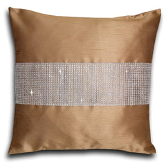 Faux Silk Pencil Pleat Fully Lined Curtains (Mocha)