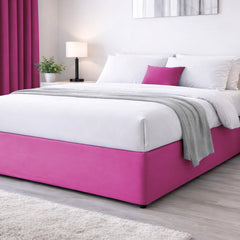 Elasticated Divan Bed Valance (Fuchsia)