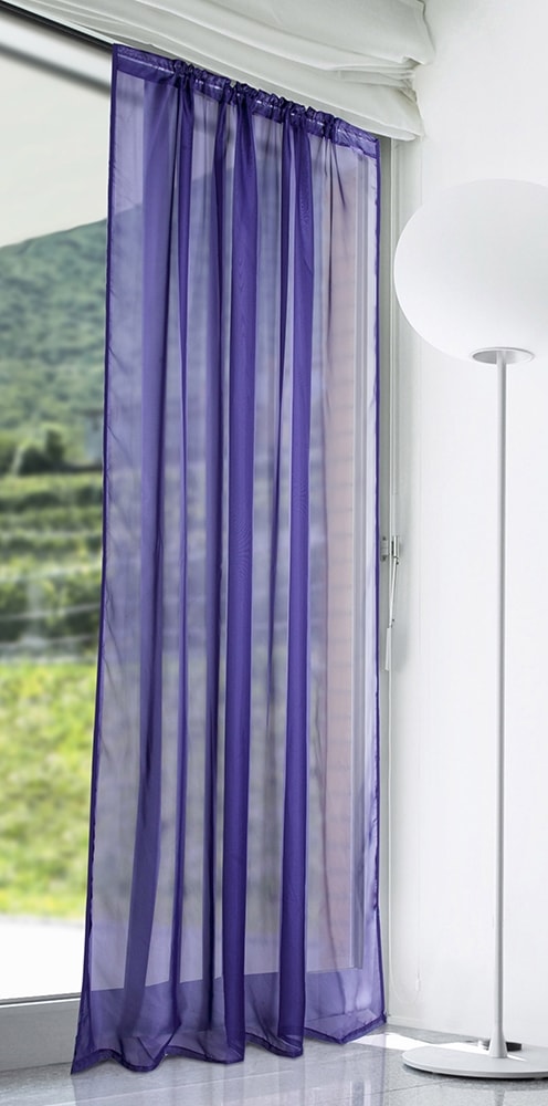 Lucy Slot Top Voile Panel (Aubergine)