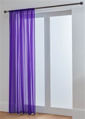 Lucy Slot Top Voile Panel (Aubergine)