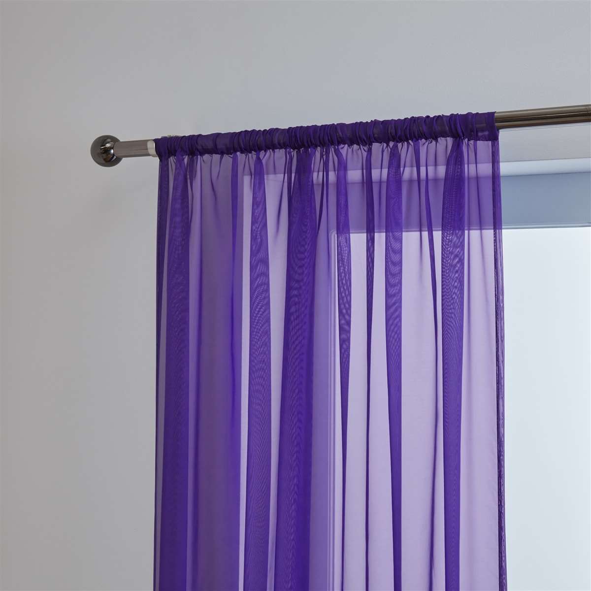 Lucy Slot Top Voile Panel (Aubergine)
