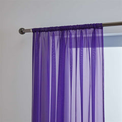 Lucy Slot Top Voile Panel (Aubergine)