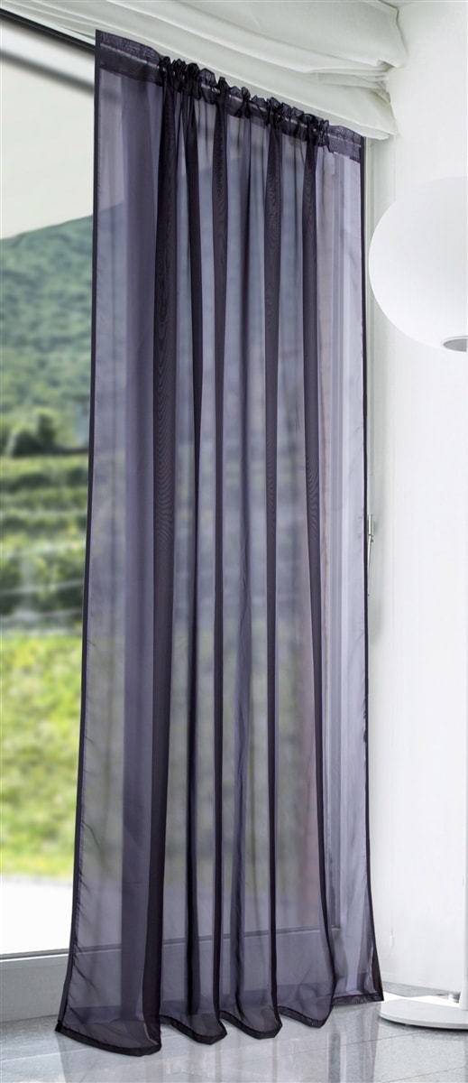 Lucy Slot Top Voile Panel (Black)
