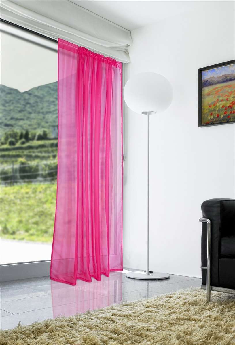 Lucy Slot Top Voile Panel (Fuchsia)