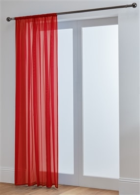 Lucy Slot Top Voile Panel (Red)