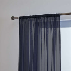 Lucy Pair Slot Top Voile Panels (Black)