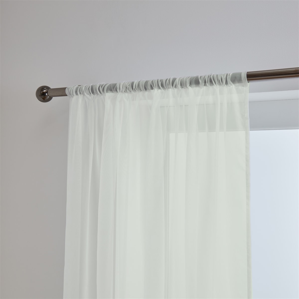 Lucy Pair Slot Top Voile Panels (Cream)