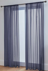 Lucy Pair Slot Top Voile Panels (Dark Grey)