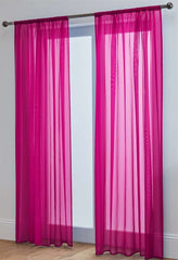 Lucy Pair Slot Top Voile Panels (Fuchsia)