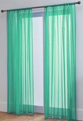 Lucy Pair Slot Top Voile Panels (Green)