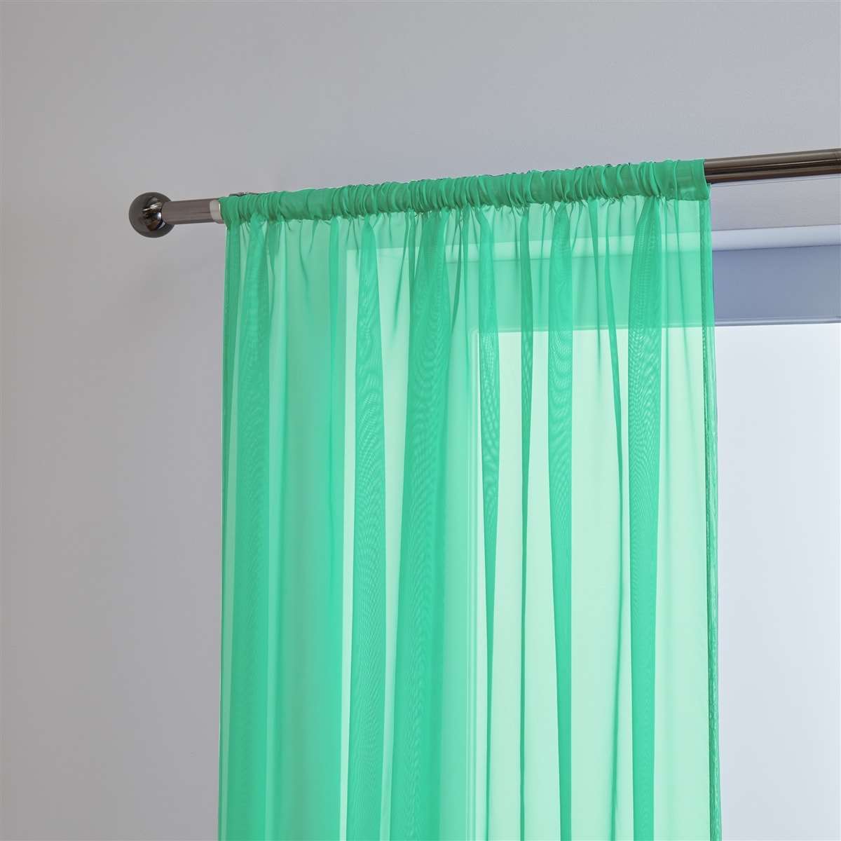 Lucy Pair Slot Top Voile Panels (Green)