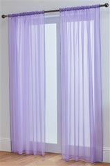 Lucy Pair Slot Top Voile Panels (Lilac)