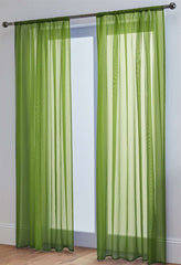 Lucy Pair Slot Top Voile Panels (Lime)