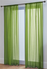 Lucy Pair Slot Top Voile Panels (Lime)