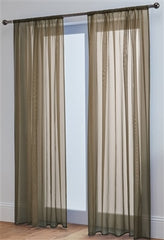 Lucy Pair Slot Top Voile Panels (Mocha)