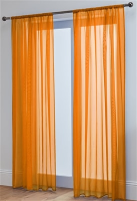 Lucy Pair Slot Top Voile Panels (Orange)